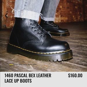 1460 PASCAL BEX LEATHER LACE UP BOOTS